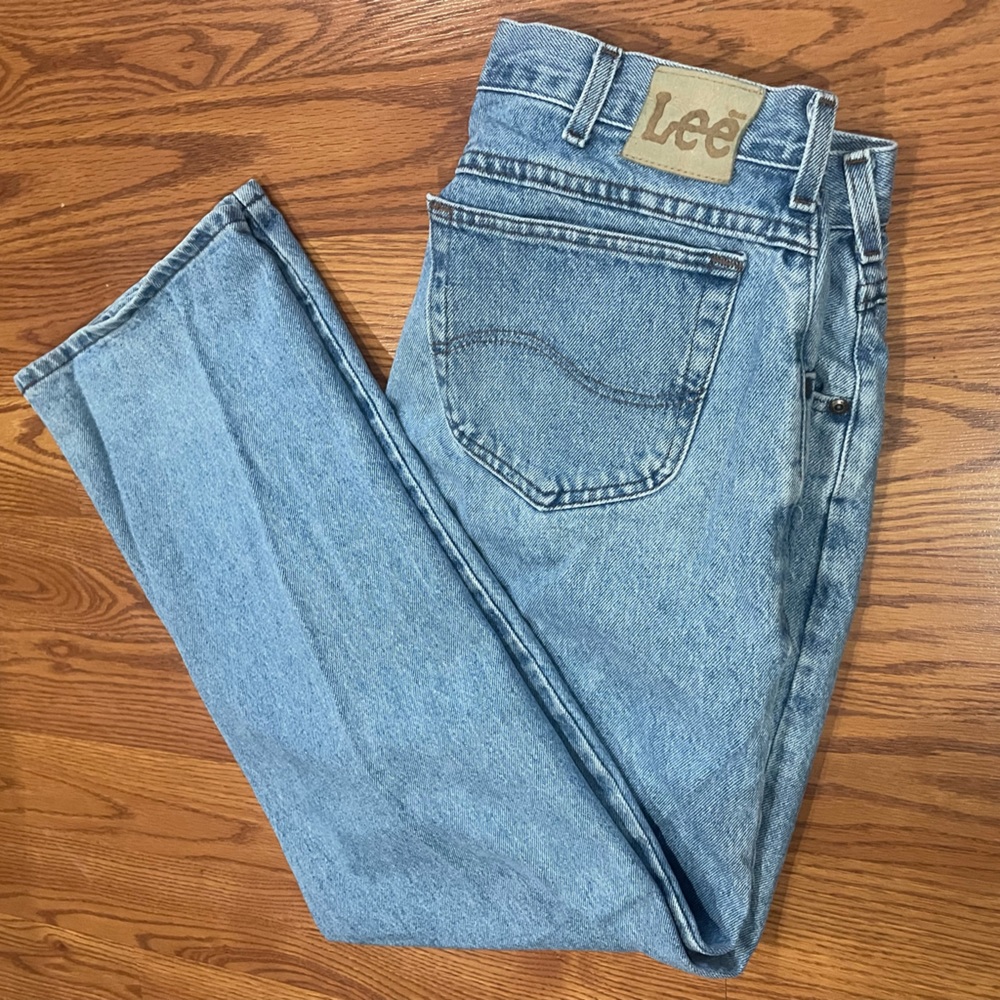 COPY 90s- Vintage 1990's Lee Acid Wash Jeans 36 x 32 / Vintage Lee Denim/Vintage